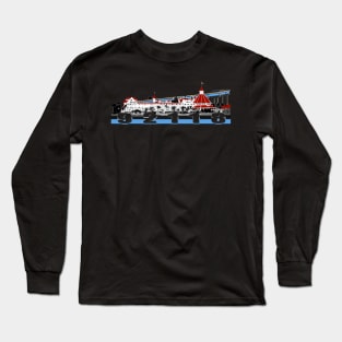 Coronado Hotel Del and San Diego Bridge 92118 Long Sleeve T-Shirt